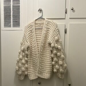 ADORA Cream Chunky Knit Cardigan